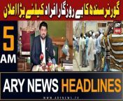 #kamrantessori #asimmunir #headlines #pmshehbazsharif #PTI #governersindh &#60;br/&#62;&#60;br/&#62;Follow the ARY News channel on WhatsApp: https://bit.ly/46e5HzY&#60;br/&#62;&#60;br/&#62;Subscribe to our channel and press the bell icon for latest news updates: http://bit.ly/3e0SwKP&#60;br/&#62;&#60;br/&#62;ARY News is a leading Pakistani news channel that promises to bring you factual and timely international stories and stories about Pakistan, sports, entertainment, and business, amid others.&#60;br/&#62;&#60;br/&#62;Official Facebook: https://www.fb.com/arynewsasia&#60;br/&#62;&#60;br/&#62;Official Twitter: https://www.twitter.com/arynewsofficial&#60;br/&#62;&#60;br/&#62;Official Instagram: https://instagram.com/arynewstv&#60;br/&#62;&#60;br/&#62;Website: https://arynews.tv&#60;br/&#62;&#60;br/&#62;Watch ARY NEWS LIVE: http://live.arynews.tv&#60;br/&#62;&#60;br/&#62;Listen Live: http://live.arynews.tv/audio&#60;br/&#62;&#60;br/&#62;Listen Top of the hour Headlines, Bulletins &amp; Programs: https://soundcloud.com/arynewsofficial&#60;br/&#62;#ARYNews&#60;br/&#62;&#60;br/&#62;ARY News Official YouTube Channel.&#60;br/&#62;For more videos, subscribe to our channel and for suggestions please use the comment section.