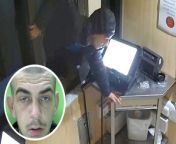 This is the bizarre moment a hungry burglar broke into a McDonald’s drive-thru to steal a bag of food.&#60;br/&#62;Scott Goulding, 24, was captured on CCTV climbing through a smashed window of the fast-food restaurant in Mansfield, Notts.&#60;br/&#62;Footage shows him prowling around the service area at 1.20am on January 4 this year before fleeing with a bagful of food. Nottinghamshire Police / SWNS