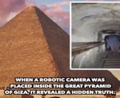 When A Robotic Camera Was Placed Inside The Great Pyramid Of Giza, It Revealed A Hidden Truth.