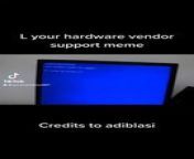 L your hardware vendor support meme from l hentai