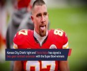 Kansas City Chiefs tight end Travis Kelce has signed a two-year contract extension with the Super Bowl winners