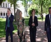 The Duchess of Edinburgh met with Ukrainian president Volodymyr Zelensky and his wife, first lady Olena Zelenska, to support survivors of sexual violence. &#60;br/&#62; &#60;br/&#62; Report by Ajagbef. Like us on Facebook at http://www.facebook.com/itn and follow us on Twitter at http://twitter.com/itn