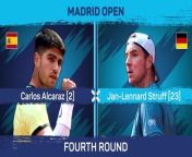 Carlos Alcaraz was taken the distance by Jan-Lennard Struff, but will now face Andrey Rublev in the quarters