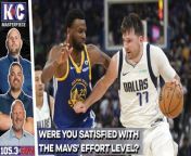 The Mavs&#39; 7-game winning streak came to an end yesterday as they fell to the Warriors 104-100. Though they lost, the team came back from multiple deficits and had a chance to go ahead in the final minutes. Were you satisfied with the effort against a Western Conference contender?