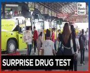 LTO Davao Region conducts random drug testing&#60;br/&#62;&#60;br/&#62;The Land Transportation Office in Davao Region (LTO-11) In collaboration with various government agencies and the Davao City government hold a surprise drug test for around 600 bus and van drivers at the Davao City Overland Transport Terminal on Tuesday, March 26, 2024. &#60;br/&#62;&#60;br/&#62;Video by PNA&#60;br/&#62;&#60;br/&#62;Subscribe to The Manila Times Channel - https://tmt.ph/YTSubscribe &#60;br/&#62;Visit our website at https://www.manilatimes.net &#60;br/&#62; &#60;br/&#62;Follow us: &#60;br/&#62;Facebook - https://tmt.ph/facebook &#60;br/&#62;Instagram - https://tmt.ph/instagram &#60;br/&#62;Twitter - https://tmt.ph/twitter &#60;br/&#62;DailyMotion - https://tmt.ph/dailymotion &#60;br/&#62; &#60;br/&#62;Subscribe to our Digital Edition - https://tmt.ph/digital &#60;br/&#62; &#60;br/&#62;Check out our Podcasts: &#60;br/&#62;Spotify - https://tmt.ph/spotify &#60;br/&#62;Apple Podcasts - https://tmt.ph/applepodcasts &#60;br/&#62;Amazon Music - https://tmt.ph/amazonmusic &#60;br/&#62;Deezer: https://tmt.ph/deezer &#60;br/&#62;Tune In: https://tmt.ph/tunein&#60;br/&#62; &#60;br/&#62;#TheManilaTimes &#60;br/&#62;#tmtnews &#60;br/&#62;#davaoregion