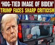Former US President Donald Trump faced criticism after sharing a video on his social media platform, Truth Social, depicting the current president and his opponent in the upcoming election, Joe Biden, Tied up in the back of a pickup truck. Trump claimed that the video was captured on Friday (Mar 28), following his attendance at the funeral of New York Police Department (NYPD) officer Jonathan Diller, who tragically lost his life in a traffic stop shooting. &#60;br/&#62; &#60;br/&#62; &#60;br/&#62;#DonaldTrump #JoeBiden #VideoControversy #TruthSocial #PoliticalCriticism #SocialMediaOutrage #PresidentialPolitics #Election2024 #ImageControversy #BidenTiedUp&#60;br/&#62;~HT.178~PR.152~ED.103~GR.121~