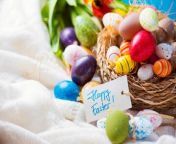 Here&#39;s How to Have &#60;br/&#62;an Eco-Friendly Easter.&#60;br/&#62;Every Easter, families use a lot of &#60;br/&#62;plastic eggs and fake plastic grass.&#60;br/&#62;Here are some tips to celebrate &#60;br/&#62;the holiday while ditching the plastic.&#60;br/&#62;Try using eco-friendly &#60;br/&#62;eggs and grass.&#60;br/&#62;Paper and wooden eggs are reusable and can be painted with your family the day before the holiday.&#60;br/&#62;Eco Eggs made from recycled plastic are also available at select retailers.&#60;br/&#62;Buy a durable basket.&#60;br/&#62;Instead of a cheap plastic basket, &#60;br/&#62;choose a sturdy basket that will last for years.&#60;br/&#62;Baskets with replaceable liners are also available, so you can swap out the pattern in a few years.&#60;br/&#62;Instead of plastic toys, stuff the basket &#60;br/&#62;with other eco-friendly options.&#60;br/&#62;Some alternative ideas include puzzle pieces, magnets, marbles and plant seeds