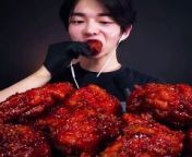 Eating 500 pieces Chicken Spicy in 20 min