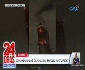Under construction pa ang gusaling ito sa Brazil nang masunog nitong Huwebes Santo. May mga debris pang bumagsak.&#60;br/&#62;&#60;br/&#62;&#60;br/&#62;24 Oras Weekend is GMA Network’s flagship newscast, anchored by Ivan Mayrina and Pia Arcangel. It airs on GMA-7, Saturdays and Sundays at 5:30 PM (PHL Time). For more videos from 24 Oras Weekend, visit http://www.gmanews.tv/24orasweekend.&#60;br/&#62;&#60;br/&#62;#GMAIntegratedNews #KapusoStream&#60;br/&#62;&#60;br/&#62;Breaking news and stories from the Philippines and abroad:&#60;br/&#62;GMA Integrated News Portal: http://www.gmanews.tv&#60;br/&#62;Facebook: http://www.facebook.com/gmanews&#60;br/&#62;TikTok: https://www.tiktok.com/@gmanews&#60;br/&#62;Twitter: http://www.twitter.com/gmanews&#60;br/&#62;Instagram: http://www.instagram.com/gmanews&#60;br/&#62;&#60;br/&#62;GMA Network Kapuso programs on GMA Pinoy TV: https://gmapinoytv.com/subscribe