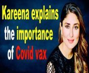 Actress Kareena Kapoor Khan on Thursday posted a clip from the 