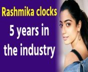 Actress Rashmika Mandanna is currently basking in the success of her recently released film &#92;