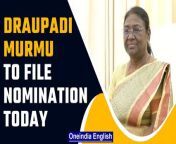 BJP&#39;s Presidential candidate Draupadi Murmu to file her nomination papers today. BJP has invited all of its allies to join in the nomination ceremony including the chief ministers of NDA-ruled states. &#60;br/&#62; &#60;br/&#62;#DraupadiMurmu #NDA #BJP