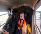 After writing to National Grid to find out more about electricity, nine-year-old Henry Russell, who has autism, accepted an invitation to fly in National Grid operational helicopter and have a private tour of the IFA2 interconnector site.&#60;br/&#62;&#60;br/&#62; &#60;br/&#62;&#60;br/&#62;Henry, who wore his favourite jumper adorned with a picture of a pylon for the trip, has been interested in electricity since he was small. He often uses string to recreate overhead power lines at home and recently completed a 1000 piece jigsaw puzzle of a pylon.