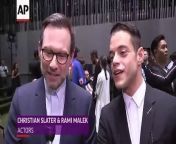 Designer Kris Van Assche shows off Dior&#39;s latest collection in Paris in front of celebrity guests Rami Malek, Christian Slater, Kate Mara and Jamie Bell