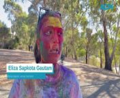 The growing Ballarat Nepali community came together and celebrated their first official Holi Fest. Video by Gwen Liu