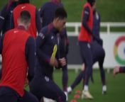 England train ahead of friendly with Brazil as they continue Euro 2024 preparations&#60;br/&#62;St Georges Park, Burton on Trent, UK
