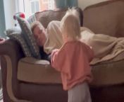 The perfect visual illustration of &#39;you snooze, you lose&#39; doesn&#39;t exis...&#60;br/&#62;&#60;br/&#62;Shared by Clodagh, this endearing clip features her smart toddler sniffing a delicious opportunity and seizing it without much hesitation. &#60;br/&#62;&#60;br/&#62;The opportunity in question arises when he spots a snack in his sleeping dad&#39;s hand. He stealthily walks over to him, grabs the snack, and walks back to his mom to relish it. &#60;br/&#62;&#60;br/&#62;At that point, the dad, Richard, can&#39;t help but break character and sport an anything-but-subtle grin at his baby&#39;s hilarious antics. &#60;br/&#62;&#60;br/&#62;&#92;