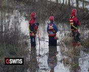 Major search continues for missing two-year-old boy who fell into the river Soar in Leicester.&#60;br/&#62;&#60;br/&#62;This footage was captured on the 19th of February 2024.