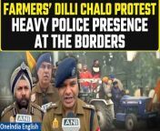 Heavy police presence at Shambhu border near Ambala as farmers move towards Delhi for their protest demanding law guaranteeing Minimum Support Price &#60;br/&#62; &#60;br/&#62;Bahadurgarh, Haryana: DSP Jhajjar, Shamsher Singh says, &#92;