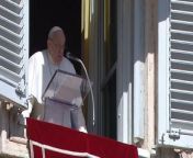Pope delivers Sunday prayers from Vatican window after suffering mild flu from pinky francis