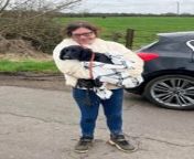 A puppy was rescued from a bramble covered ditch five days after she vanished - thanks to a heat-seeking drone.