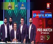 The Pavilion &#124; Karachi Kings vs Lahore Qalandars (Pre-Match) Expert Analysis &#124; 9 Mar 2024 &#124; PSL9&#60;br/&#62;&#60;br/&#62;Catch our star-studded panel on #ThePavilion as we bring to you exclusive analysis for every match, live only on #ASportsHD!&#60;br/&#62;&#60;br/&#62;#WasimAkram #PSL9#HBLPSL9 #MohammadHafeez #MisbahUlHaq #AzharAli #FakhareAlam #quettagaladiators #peshawarzalmi &#60;br/&#62;&#60;br/&#62;Catch HBLPSL9 every moment live, exclusively on #ASportsHD!Follow the A Sports channel on WhatsApp: https://bit.ly/3PUFZv5#ASportsHD #ARYZAP