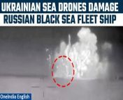Tensions between Ukraine and Russia escalated today as Ukrainian sea drones reportedly damaged a Russian Black Sea Fleet patrol ship near the occupied Crimea. &#60;br/&#62; &#60;br/&#62;#RussianWarship #CaesarKunikov #BlackSea #VladimirPutin #RussiaUkraineWar #Ukraine #Russia #Kyiv #Moscow&#60;br/&#62;~PR.151~ED.101~HT.95~