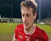Derry midfielder Brendan Rogers gives his verdict on Oak Leafers first defeat of season against Dublin in Celtic Park on Saturday night