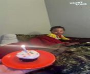 Experience the pure joy as parents surprise their baby with a special celebration for his first birthday!In this heartwarming video, watch as the little one&#39;s face lights up with a big smile upon waking up to find a cupcake and hear the sweet sound of &#92;
