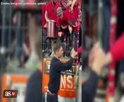 Viral moment between Xabi Alonso and Bayer Leverkusen fans from oops moment boobs
