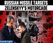 In a chilling turn of events, Ukrainian President Volodymyr Zelensky narrowly escaped a Russian missile strike targeted at him on Wednesday. The incident unfolded in the bustling Black Sea port city of Odessa, where Zelensky was holding discussions with Greek Prime Minister Kyriakos Mitsotakis. Miraculously, neither Zelensky nor any members of the Greek delegation sustained injuries, despite the missile landing perilously close, approximately 500 feet away, as reported by Greek officials to the Protothema news outlet. However, the Ukrainian presidential office remained silent in response to inquiries. &#60;br/&#62; &#60;br/&#62;#Zelenskyy #MotorcadeAttack #RussianMissile #Odessa #Ukraine #WarTorn #Conflict #PeaceEfforts #InternationalRelations #Security #Safety #Leadership #Solidarity #DefenceMechanism #HumanitarianCrisis #GlobalConcern #RussianAggression #PeacefulResolution #SupportUkraine #Stability&#60;br/&#62;~HT.99~PR.152~ED.194~