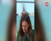A Channel 10 reporter has been attacked by a bird while trying to film a news story about Sam Kerr. Senior reporter Ursula Heger was preparing a story about the Aussie sports star being charged with the alleged harassment of a UK police officer for the 10 News First bulletin when she was suddenly swooped.