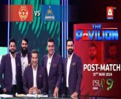 The Pavilion &#124; Karachi Kings vs Islamabad United (Post-Match) Expert Analysis &#124; 7 Mar 2024 &#124; PSL9&#60;br/&#62;&#60;br/&#62;Catch our star-studded panel on #ThePavilion as we bring to you exclusive analysis for every match, live only on #ASportsHD!&#60;br/&#62;&#60;br/&#62;#WasimAkram #PSL9#HBLPSL9 #MohammadHafeez #MisbahUlHaq #AzharAli #FakhareAlam #karachikings islamabadunited &#60;br/&#62;&#60;br/&#62;Catch HBLPSL9 every moment live, exclusively on #ASportsHD!Follow the A Sports channel on WhatsApp: https://bit.ly/3PUFZv5#ASportsHD #ARYZAP