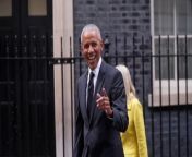 Barack Obama leaves Downing Street after surprise meetingPA