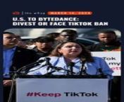 The United States House of Representatives overwhelmingly passes a bill Wednesday, March 13, giving TikTok’s Chinese owner ByteDance about six months to divest its US assets or face a ban.&#60;br/&#62;&#60;br/&#62;Full story: https://www.rappler.com/technology/social-media/us-house-passes-bill-force-bytedance-divest-tiktok-face-ban/