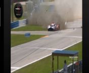 IMSA 2024 12H Sebring Qualifying Jaminet Crashes from hard x video com