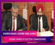 On March 15, the newly appointed election commissioners Gyanesh Kumar and Sukhbir Singh Sandhu assumed office. The former bureaucrats were appointed as election commissioners on March 14. Gyanesh Kumar and Sukhbir Singh Sandhu’s appointment comes after the retirement of Anup Chandra Pandey on February 14 and the sudden resignation of Arun Goel on March 8. Watch the video to know more.&#60;br/&#62;