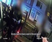 Police footage shows the scene of a collision involving a drink driver in Peterborough from police girl pooja bhabhi