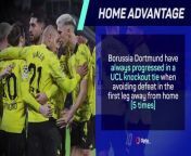 Borussia Dortmund host PSV in the second leg of their round of 16 tie, with the scores level after Eindhoven