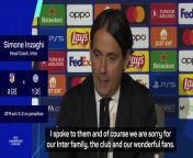 Simone Inzaghi insisted his side should remain proud, as Inter were beaten on penalties by Atletico Madrid