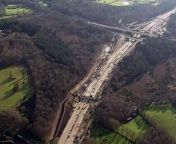 A five-mile stretch of the M25 motorway between junctions 10 and 11, which has been closed in both directions and will remain inaccessible until 6am on Monday while a bridge is demolished, and a new gantry installed. Concerns have been raised that thousands of drivers will be stuck in gridlocked traffic over the weekend during the first planned daytime closure in the motorway’s history. Report by Blairm. Like us on Facebook at http://www.facebook.com/itn and follow us on Twitter at http://twitter.com/itn