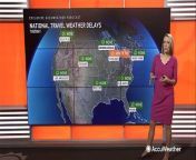 Weather patterns that could affect your travel plans will be fairly calm across the U.S. this Tuesday.