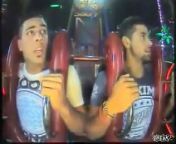 Tough Guy Cries For Mom On Slingshot ! hahaaaa funny video..