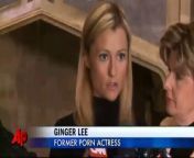 A former porn actress says New York Rep. Anthony Weiner asked her to lie about their online communications. Ginger Lee spoke at a news conference Wednesday in Manhattan with celebrity attorney Gloria Allred.