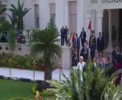 After arriving from Italy, Pope Francis is whisked away to the Presidential Palace and a visit with Egyptian President Abdel-Fattah el-Sissi.