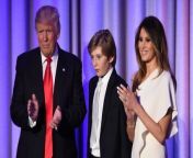 Melania Trump made sure her son Barron was raised to be 'kind, polite, empathetic and intelligent' from mader and son xxx video myp