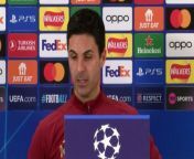 Arsenal boss Mikel Arteta on Arsenal being in the UCL quarter final for the first time in 15 years, how they are preparing and what they have learnt&#60;br/&#62;&#60;br/&#62;Sobha Training Centre, London, UK