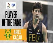 UAAP Player of the Game Highlights: Ariel Cacao chomps on Adamson for FEU lead from uaap