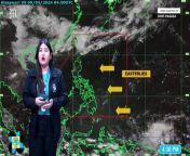 Today&#39;s Weather, 4 P.M. &#124; Apr. 9, 2024&#60;br/&#62;&#60;br/&#62;Video Courtesy of DOST-PAGASA&#60;br/&#62;&#60;br/&#62;Subscribe to The Manila Times Channel - https://tmt.ph/YTSubscribe &#60;br/&#62;&#60;br/&#62;Visit our website at https://www.manilatimes.net &#60;br/&#62;&#60;br/&#62;Follow us: &#60;br/&#62;Facebook - https://tmt.ph/facebook &#60;br/&#62;Instagram - https://tmt.ph/instagram &#60;br/&#62;Twitter - https://tmt.ph/twitter &#60;br/&#62;DailyMotion - https://tmt.ph/dailymotion &#60;br/&#62;&#60;br/&#62;Subscribe to our Digital Edition - https://tmt.ph/digital &#60;br/&#62;&#60;br/&#62;Check out our Podcasts: &#60;br/&#62;Spotify - https://tmt.ph/spotify &#60;br/&#62;Apple Podcasts - https://tmt.ph/applepodcasts &#60;br/&#62;Amazon Music - https://tmt.ph/amazonmusic &#60;br/&#62;Deezer: https://tmt.ph/deezer &#60;br/&#62;Tune In: https://tmt.ph/tunein&#60;br/&#62;&#60;br/&#62;#themanilatimes&#60;br/&#62;#WeatherUpdateToday &#60;br/&#62;#WeatherForecast
