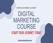 LEARN TODAY &amp; START EARNING TOMORROW !&#60;br/&#62;&#60;br/&#62;Want to Enhance and add up your skills with career-oriented and marketing trends?&#60;br/&#62;Then, Digital Marketing is the best option as a course to learn and upgrade your skills with our career-oriented Digital Marketing Training.&#60;br/&#62;&#60;br/&#62;Remember! Opportunities are never going to knock on your door until you walk towards the opportunities.&#60;br/&#62;So this time become a Digital Marketer and start working in the industry, have your own business, or work as a freelancer with our career-oriented Course&#60;br/&#62;&#60;br/&#62;Become a Digital Marketing Expert &#60;br/&#62;&#60;br/&#62;Vision Upliftment Academy provides Professional Digital Marketing courses with a valuable educational program and that too a Quality Training with practical sessions which you have never seen before!&#60;br/&#62;Hurry Up &amp; Book your Seat Now from home and learn how to start your own online business and become a freelancer today!&#60;br/&#62;&#60;br/&#62;Training Duration – 2-3 Months Week Days / Week End Classes provided.&#60;br/&#62;&#60;br/&#62;Course Fee: Rs 15,000/-&#60;br/&#62;&#60;br/&#62;- Registration Compulsory by Call &amp; Facebook&#60;br/&#62;Call for Registration: +91 9830367183&#60;br/&#62;Book Your seat now or Talk to Our Digital Marketing Experts Today!&#60;br/&#62;Contact - +91 9830367183 (Ms Nisha)&#60;br/&#62;or Else Visit Our Website – http://visionupliftment.com/&#60;br/&#62;&#60;br/&#62;Our Address:&#60;br/&#62;Globsyn Crystal Building, Ground &amp; 1st Floor, Regus, Salt Lake sector 5, Kolkata - 700091.&#60;br/&#62;&#60;br/&#62;Mobile: (+91) 9830367183&#60;br/&#62;Email id:learnwithnisha.vua@gmail.com&#60;br/&#62;Website: https://visionupliftment.com/&#60;br/&#62;&#60;br/&#62;&#60;br/&#62;For more details Kindly call us - +91 9830367183 or log in to our website – http://visionupliftment.com/ or visit our office directly in Address: Globsyn Crystal Building, Ground &amp; 1st Floor, Regus, Salt Lake sector 5, Kolkata - 700091